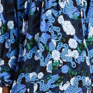 NWT DIANE VON FURSTENBERG Silka cutout satin mini dress in dragon dance. Size S